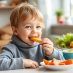 Child enjoying healthy foods rich in Vitamin B12