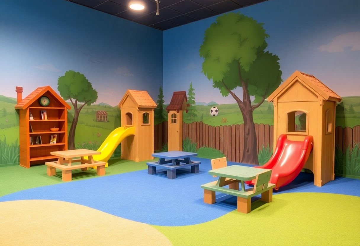 Age-appropriate play areas