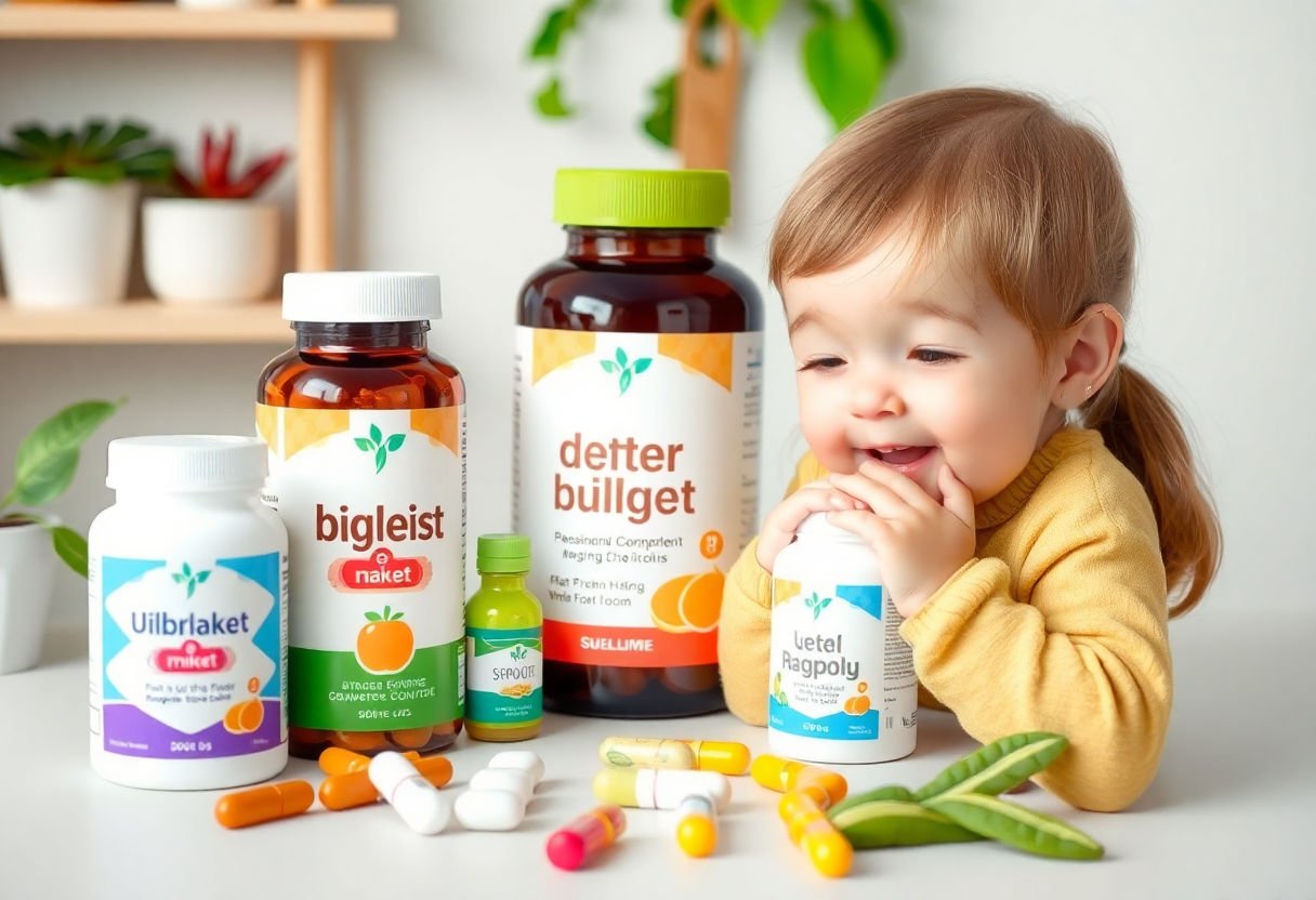 Various child-friendly supplements.