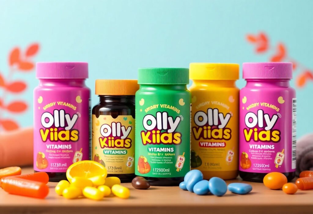 Olly Kids Vitamins with vibrant packaging