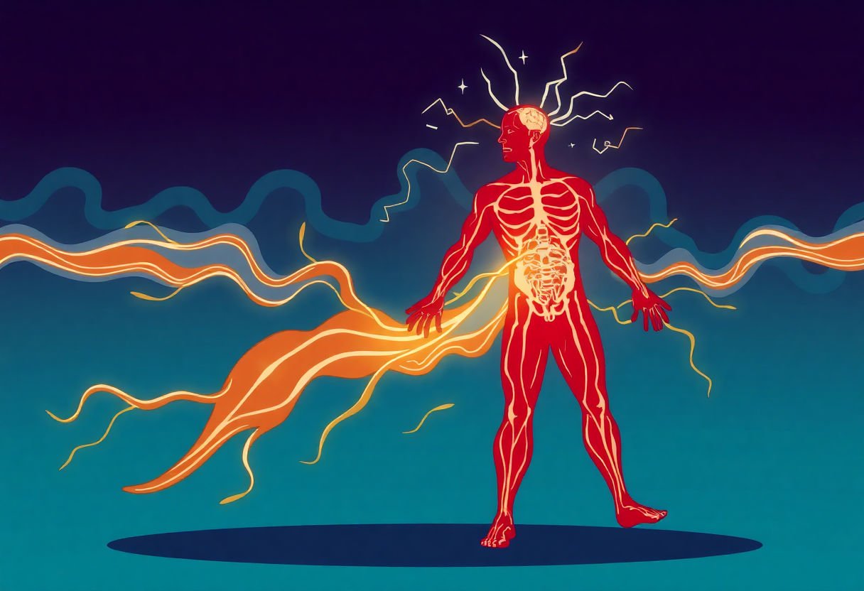 Illustration of iron's role in physiology