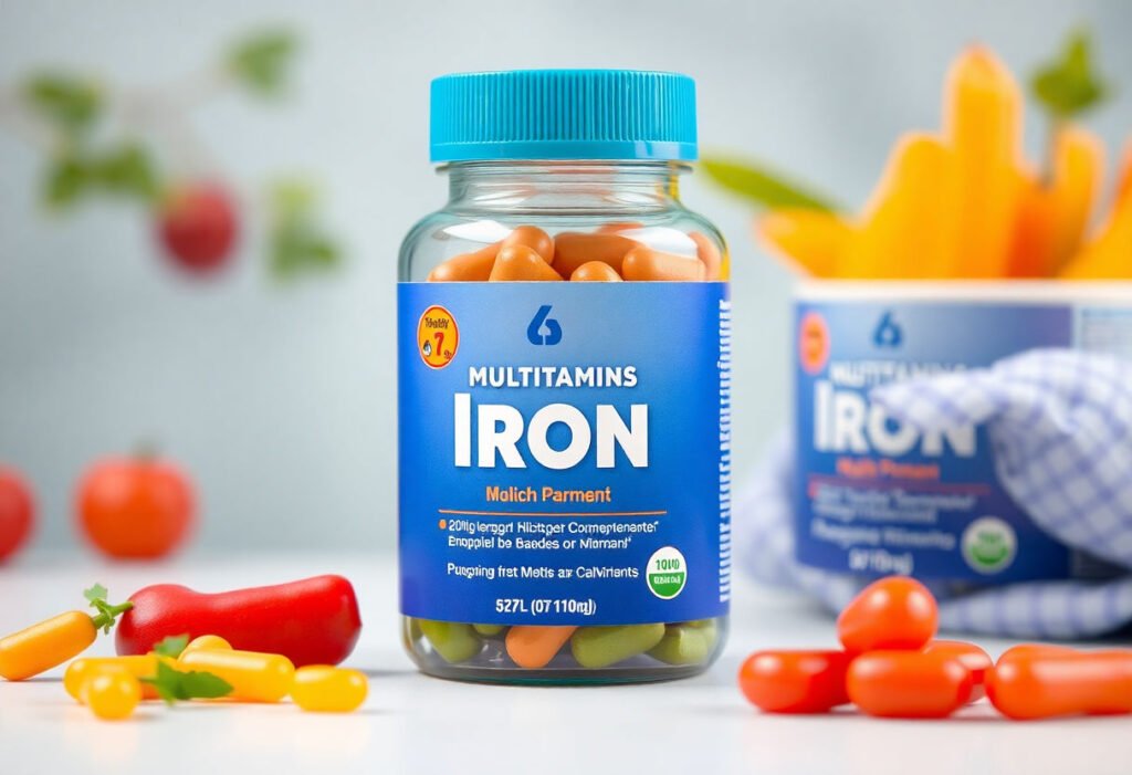 Multivitamins with iron dedicated for children's health