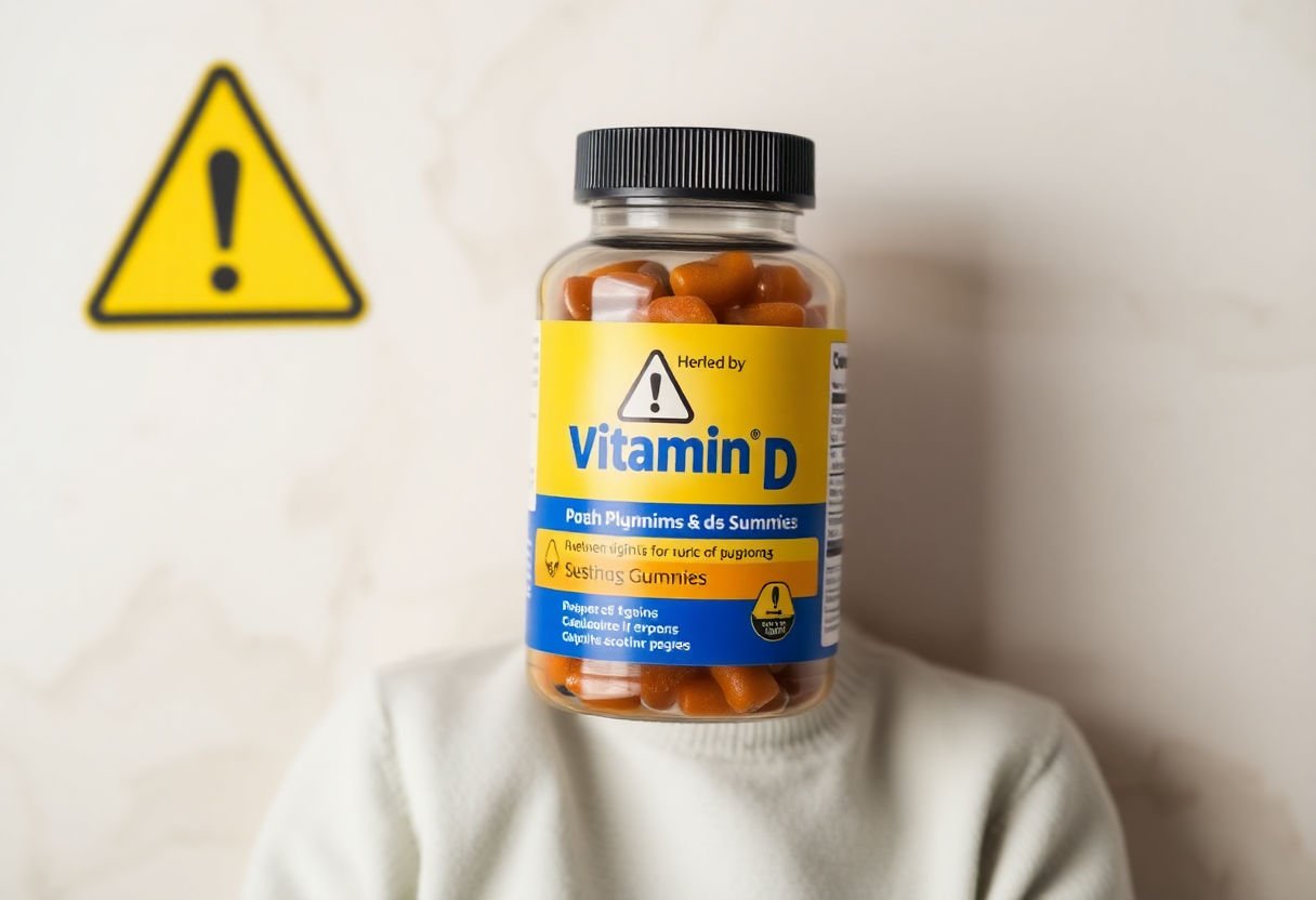 Warning signs and precautions for vitamin D gummies