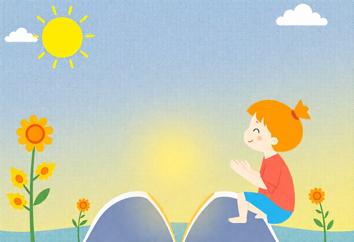 Illustration of vitamin D's role in children's health