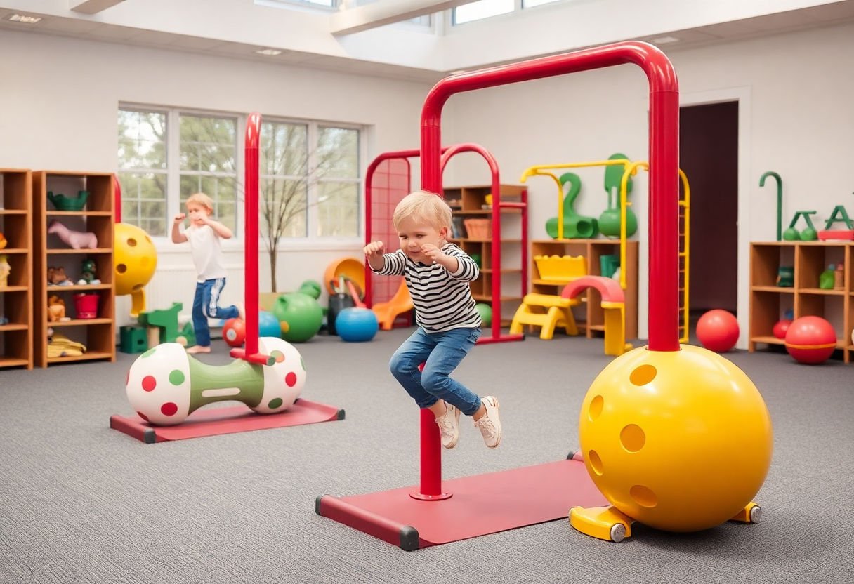 Strong and safe materials used in children's exercise equipment