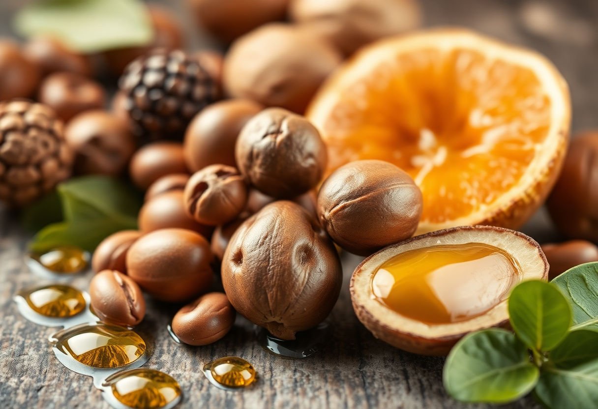 Nuts and oils rich in Vitamin E