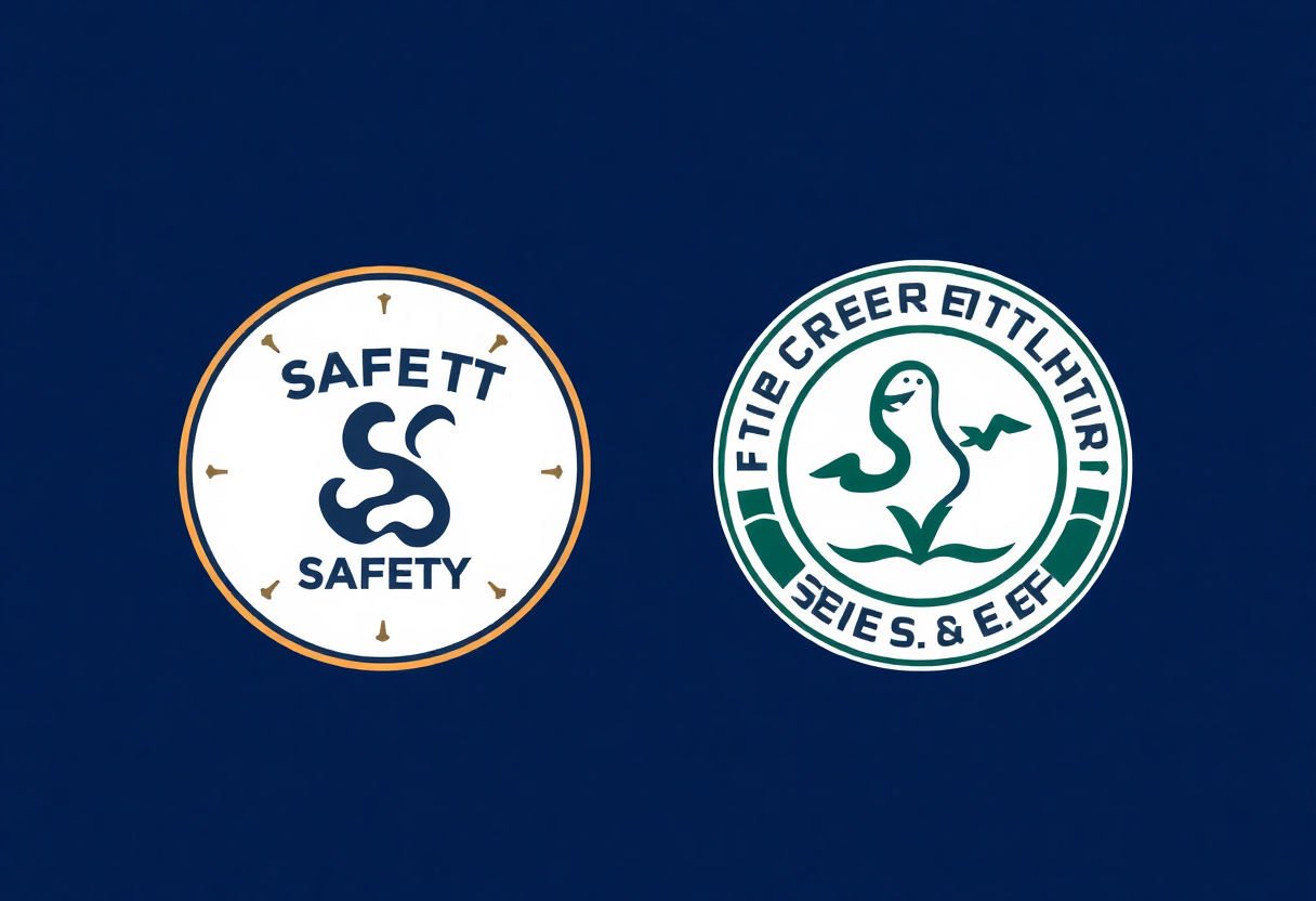 Safety certification logos