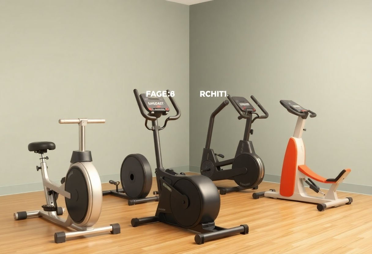Exercise equipment labeled by age groups