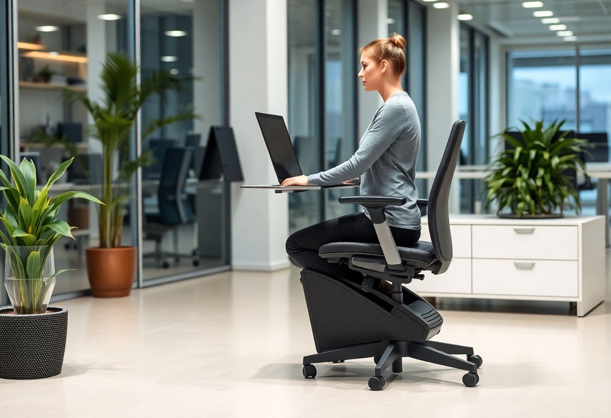 Ergonomically designed sitting posture