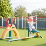 Child's exercise equipment set with safety features