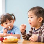 Children consuming calcium-rich foods