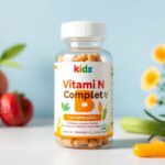 Bottle of kids Vitamin B Complex supplements