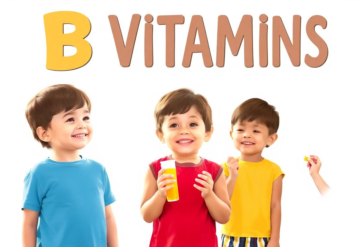 Children experiencing the benefits of B vitamins