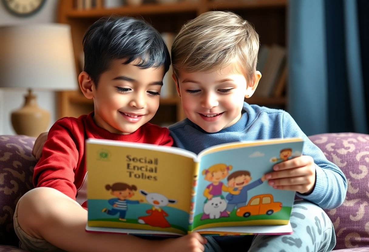 Children enjoying a social emotional themed storybook.