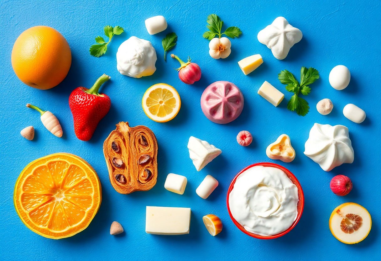 Various calcium-rich foods