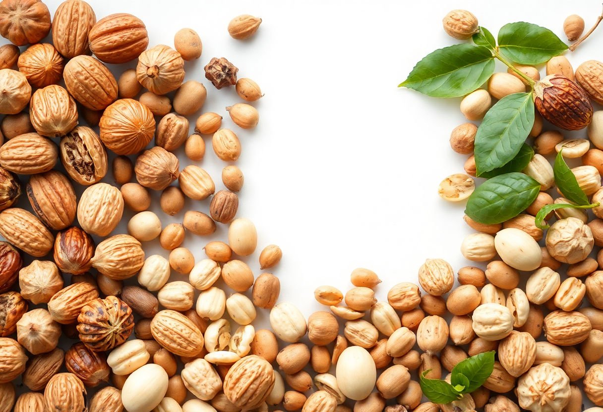 Variety of nuts and seeds