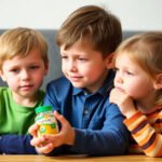 Children taking vitamins to aid ADHD management