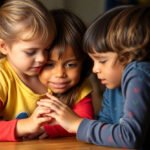 Children connecting emotionally